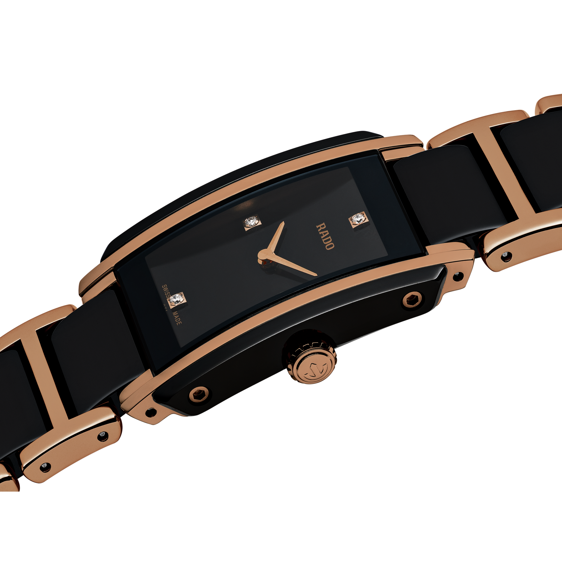 Rado Integral Black Dial Women 23mm