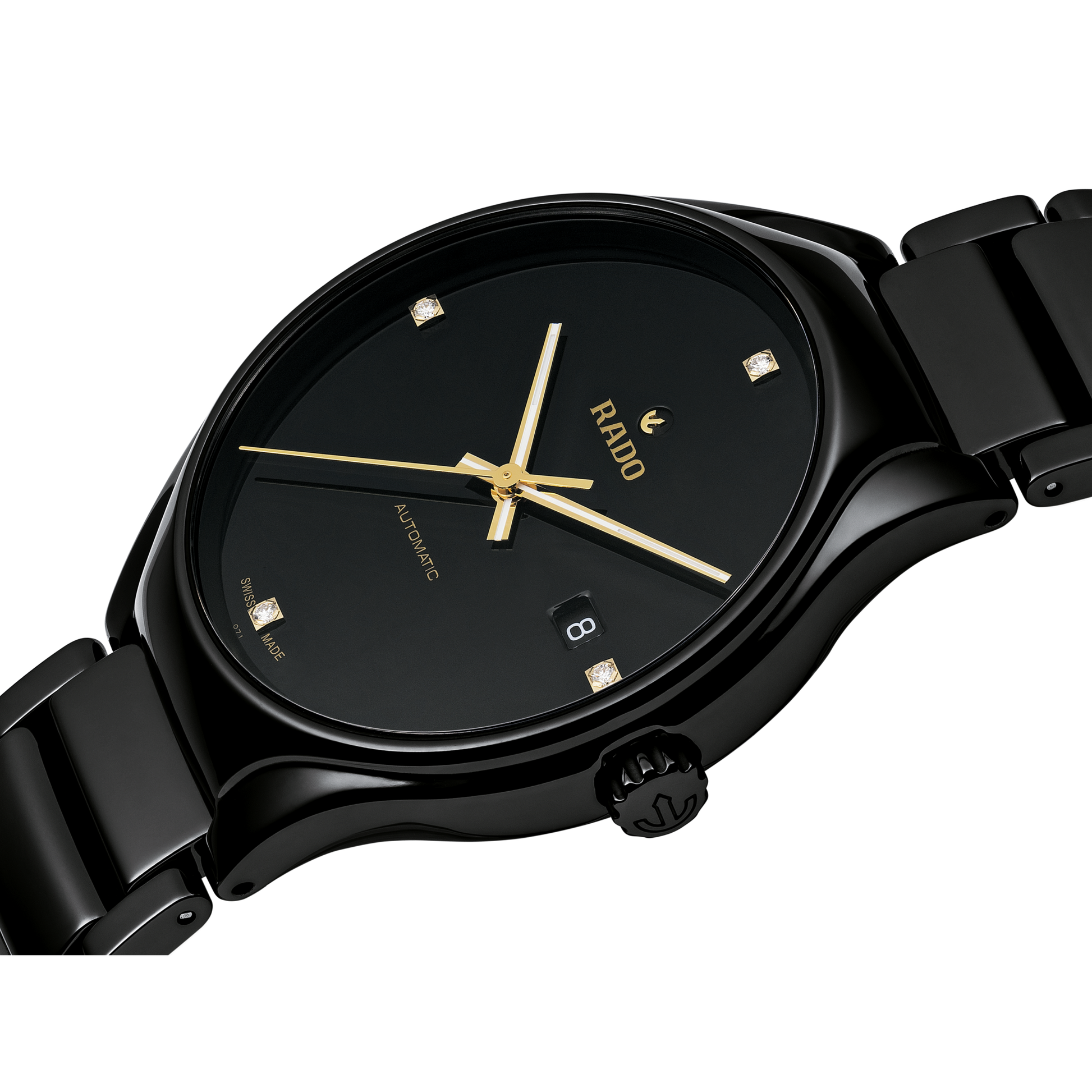 Rado True Black Dial Unisex 40mm