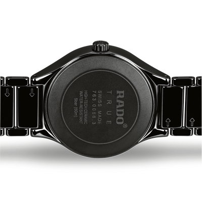 Rado True Black Dial Unisex 40mm