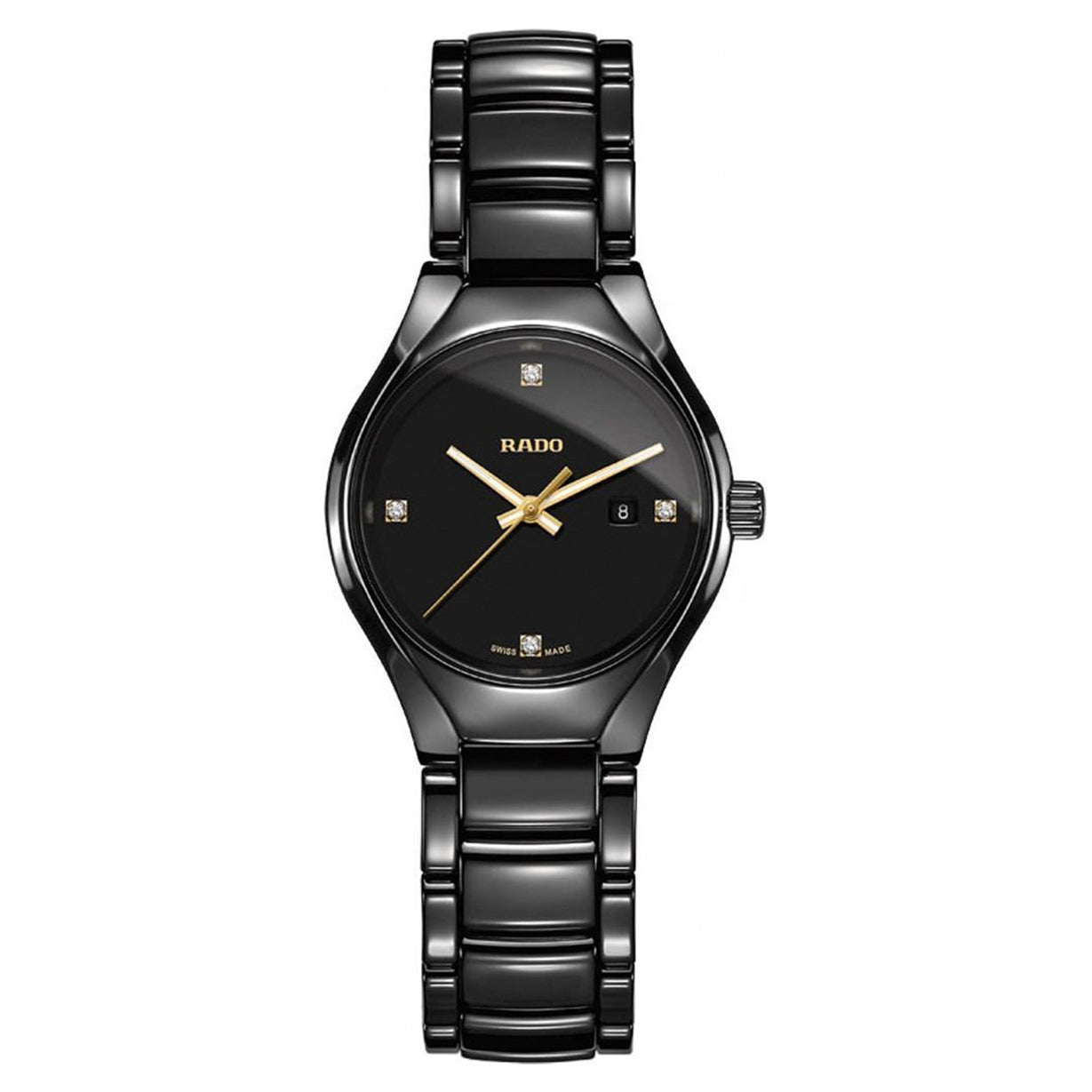 Rado True Black Dial Women 30mm