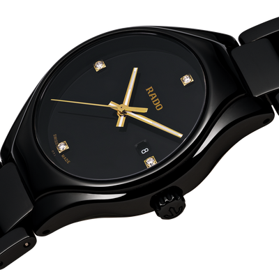 Rado True Black Dial Women 30mm