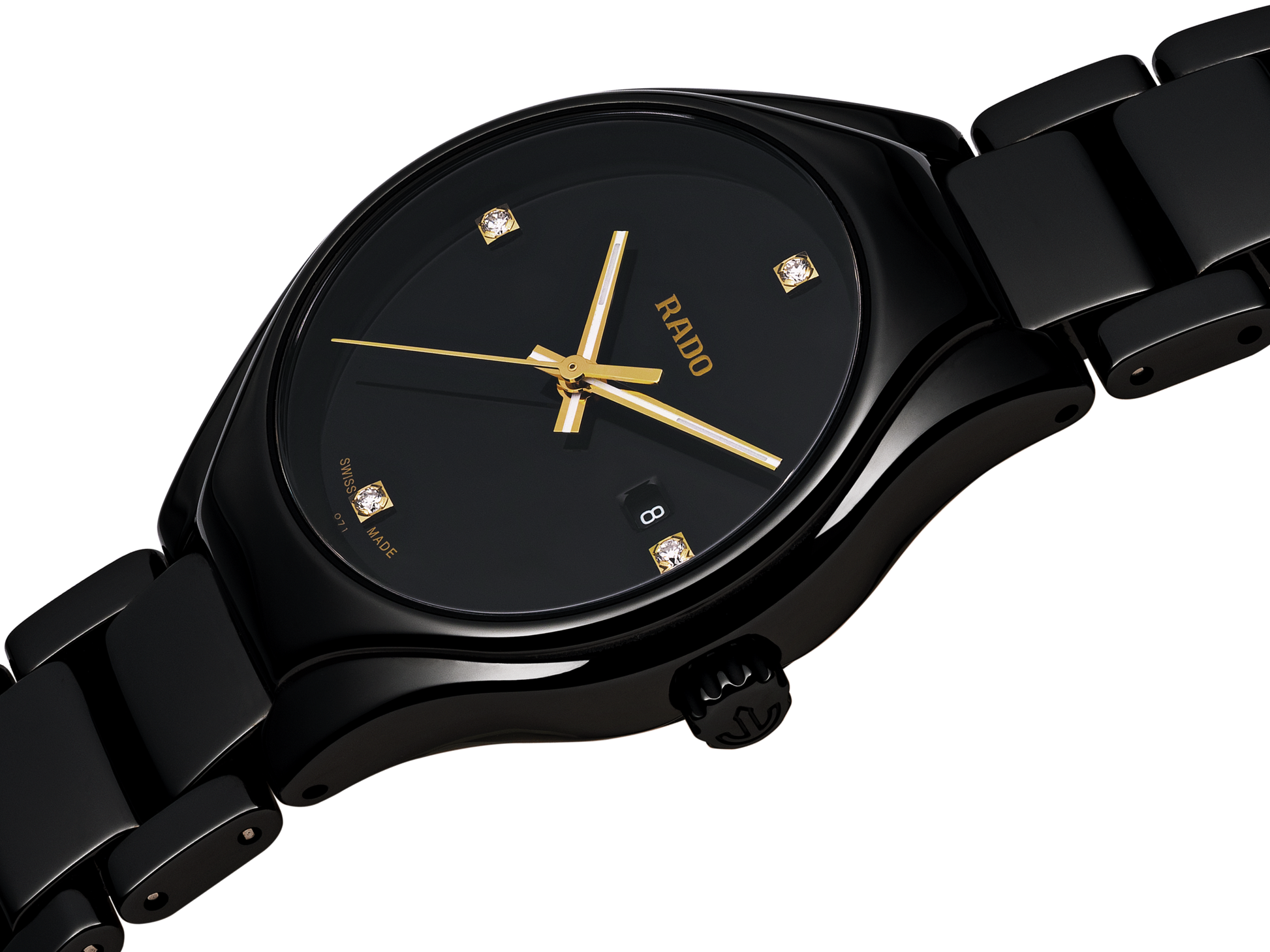Rado True Black Dial Women 30mm