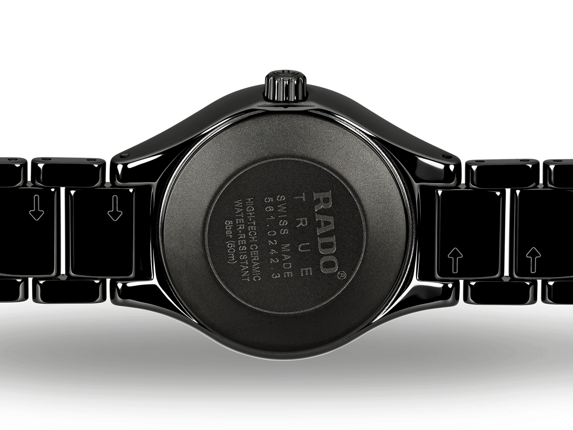 Rado True Black Dial Women 30mm