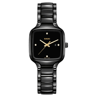 Rado True Black Dial Women 29mm