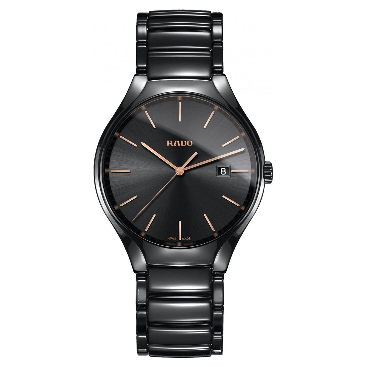 Rado True Black Dial Unisex 40mm