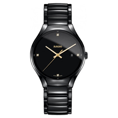 Rado True Black Dial Unisex 40mm