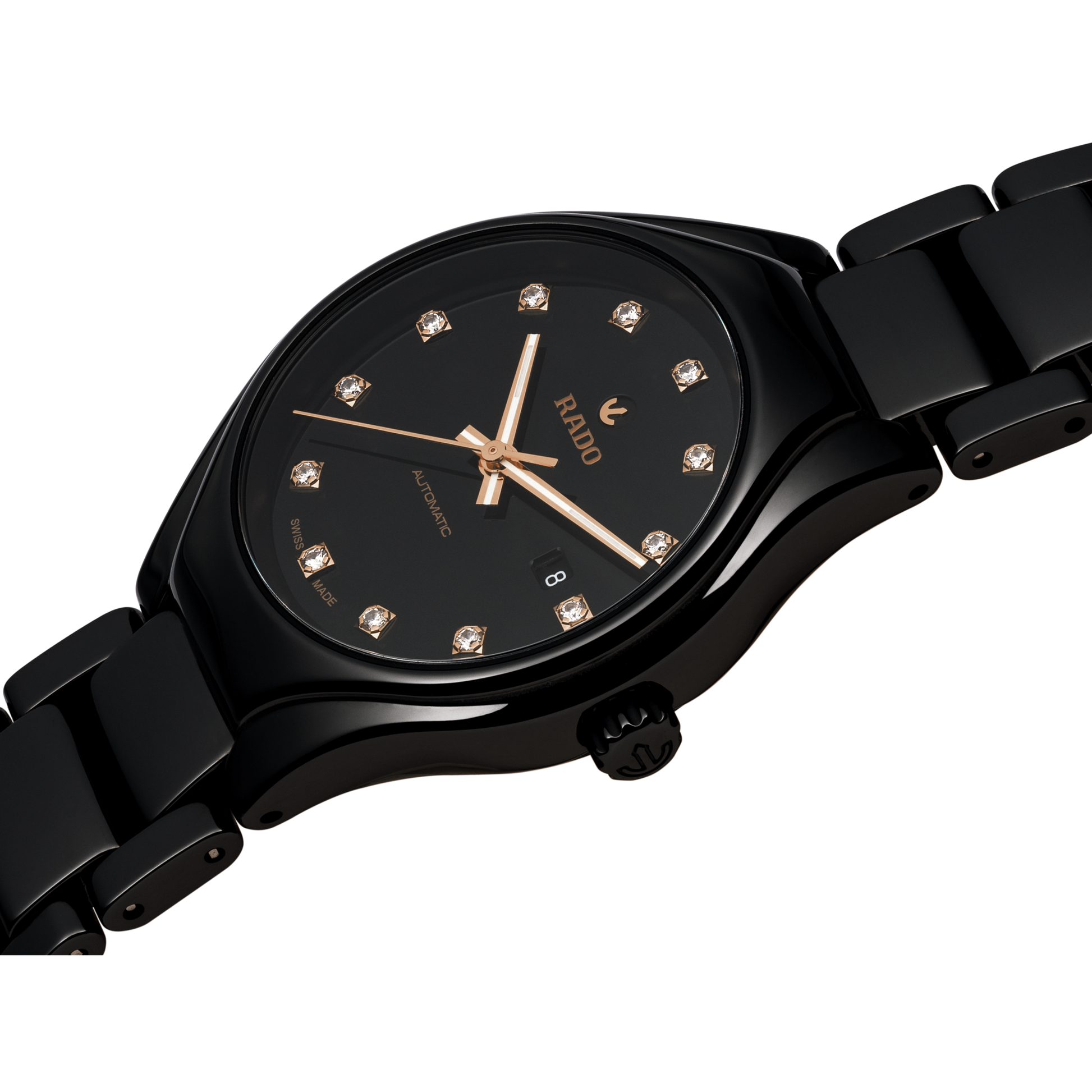 Rado True Black Dial Women 30mm