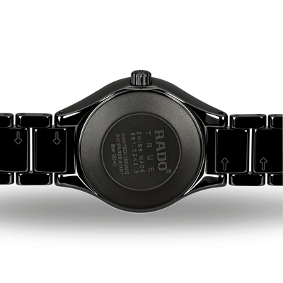 Rado True Black Dial Women 30mm