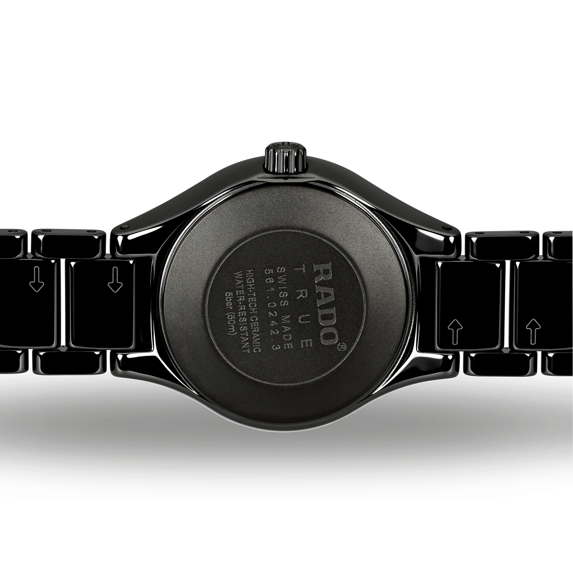 Rado True Black Dial Women 30mm