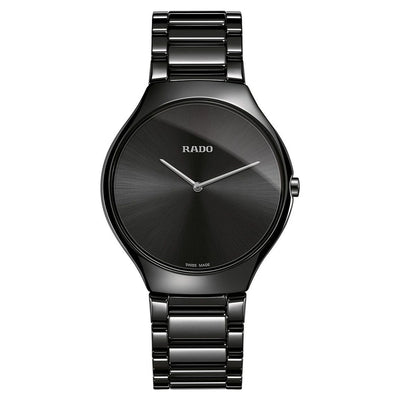 Rado True Black Dial Unisex 39mm