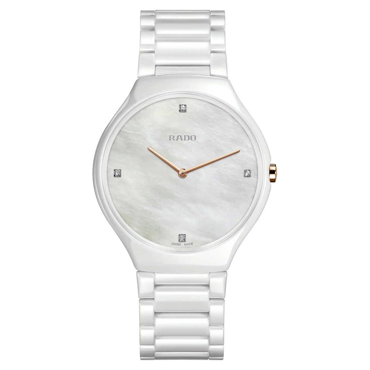 Rado True White Mother-Of-Pearl Dial Women 39mm