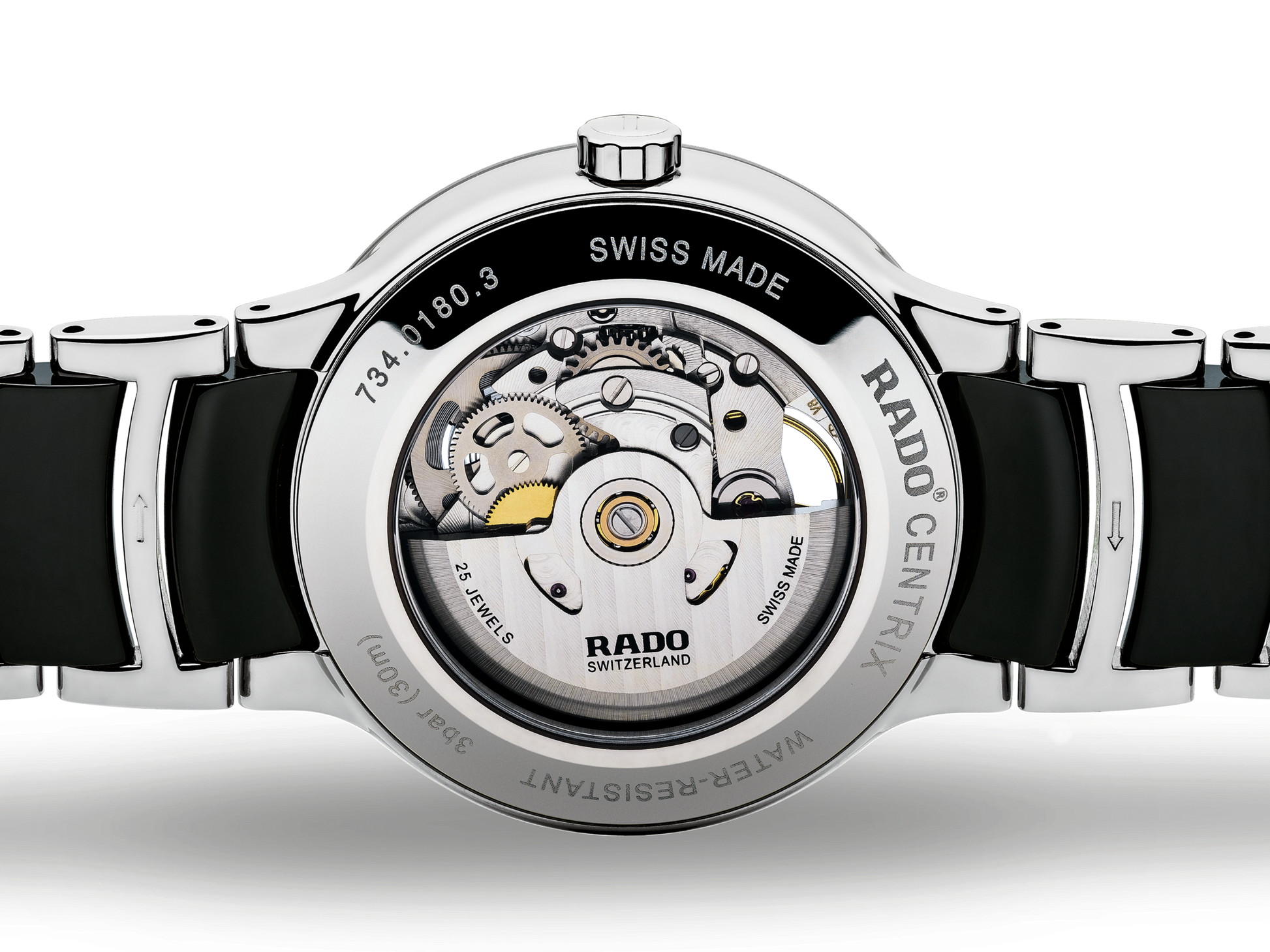 Rado Centrix Black Dial Unisex 38mm