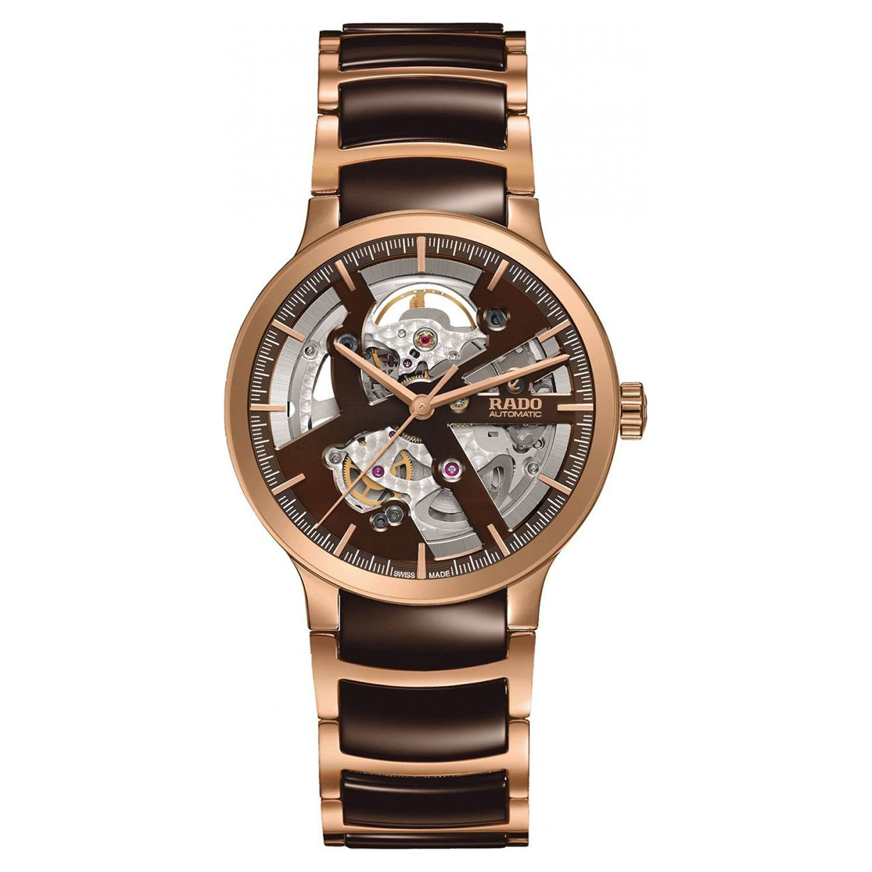 Rado Centrix Brown Dial Unisex 38mm