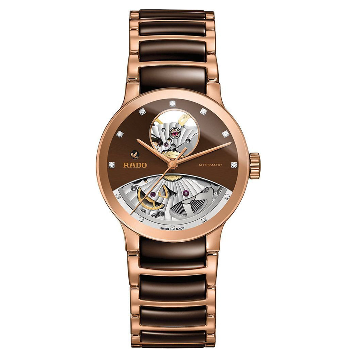 Rado Centrix Brown Dial Women 33mm