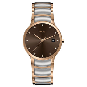 Rado Centrix Brown Dial Unisex 38mm