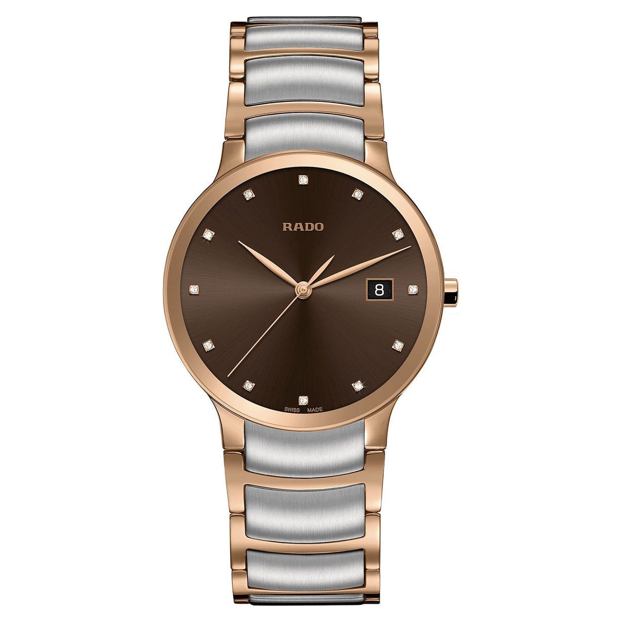 Rado Centrix Brown Dial Unisex 38mm