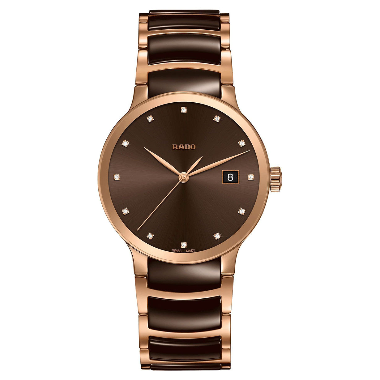 Rado Centrix Brown Dial Unisex 38mm