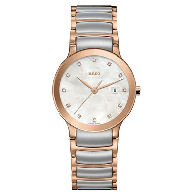 Rado Centrix White Mother-Of-Pearl Dial Women 28mm
