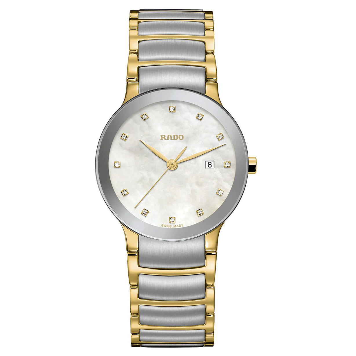 Rado Centrix White Mother-Of-Pearl Dial Women 28mm