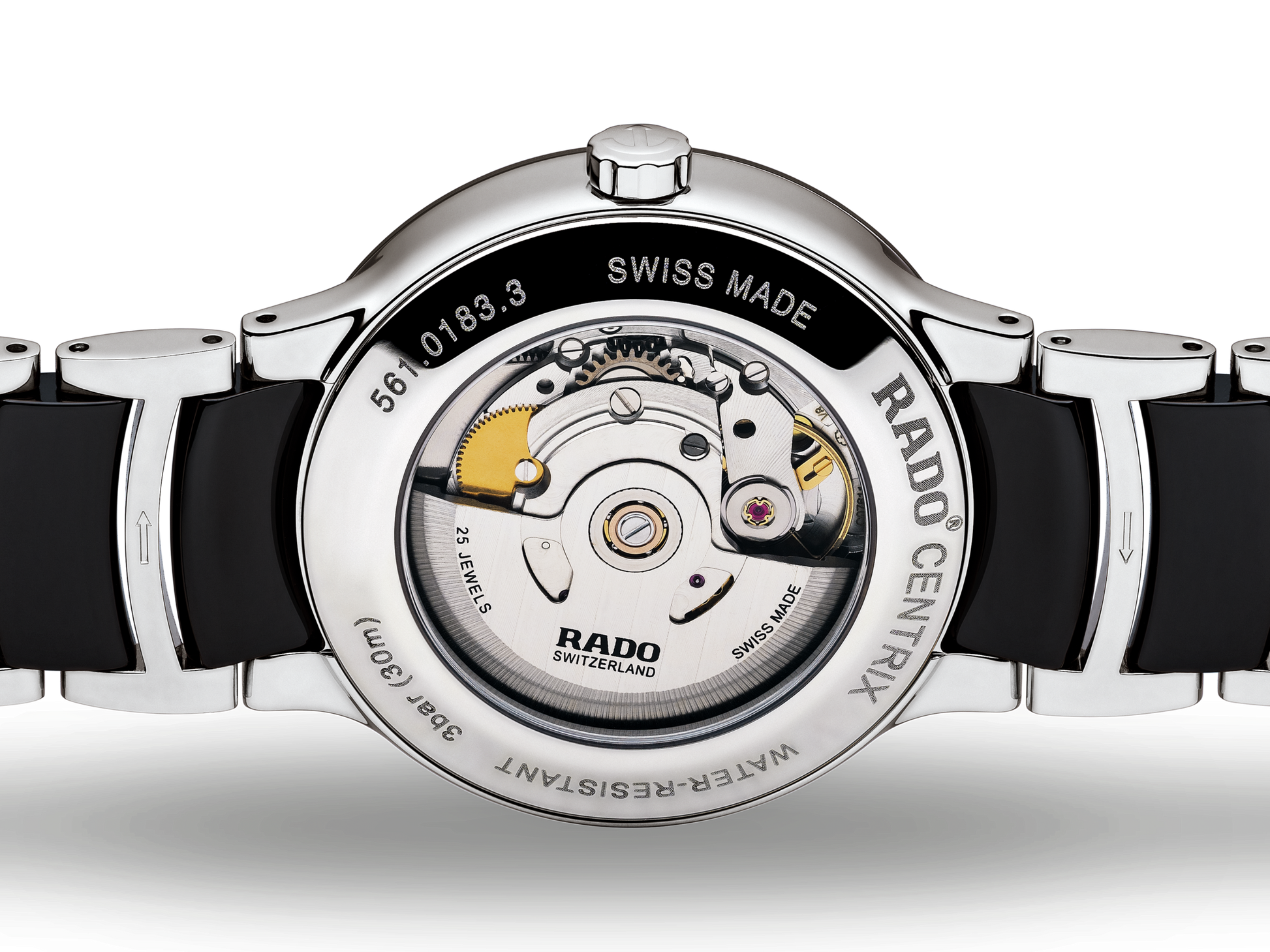 Rado Centrix Black Dial Unisex 38mm
