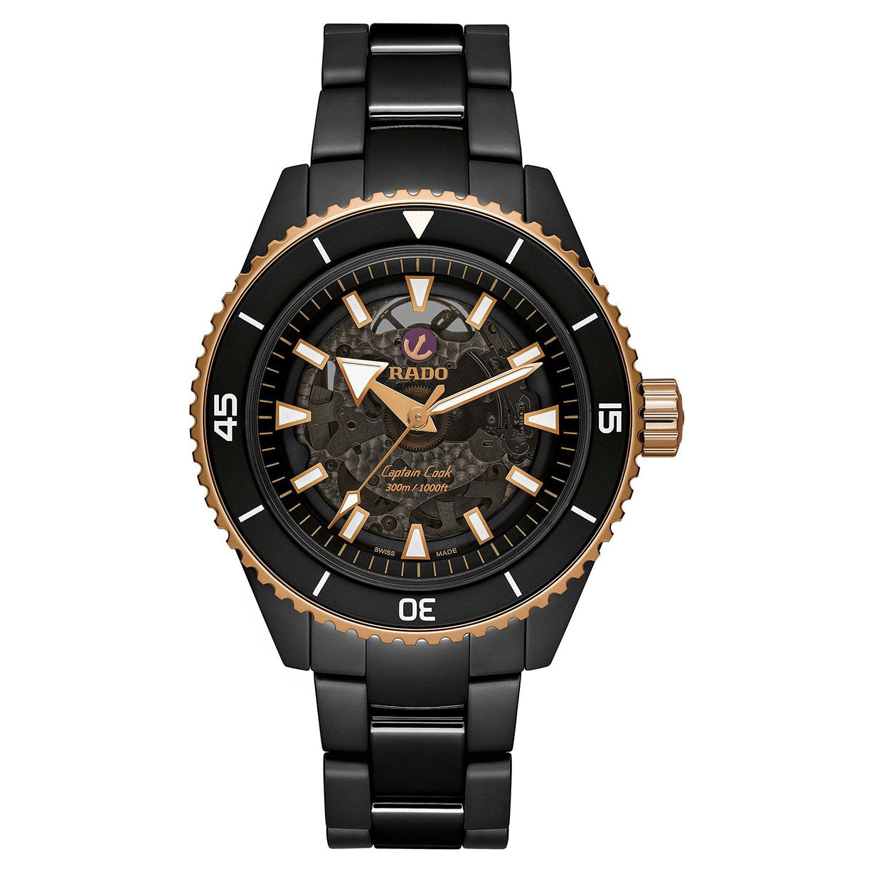 Rado Captain Cook Black Dial Men 43mm