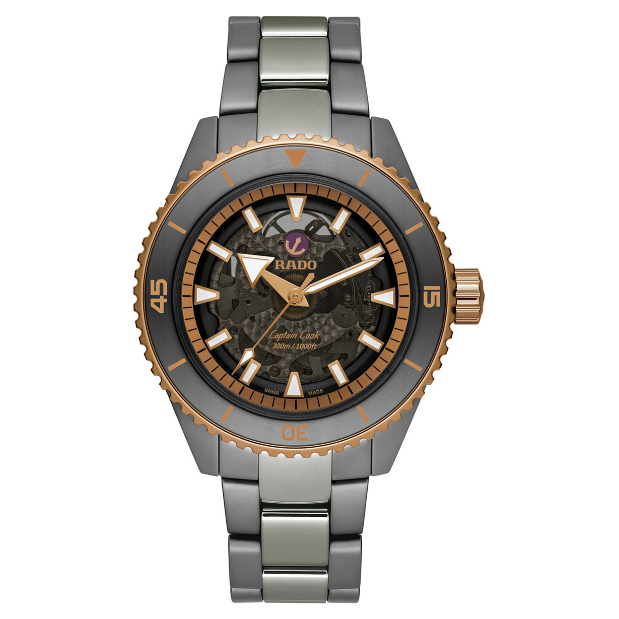 Rado Captain Cook Black Dial 43 MM Men's Watch