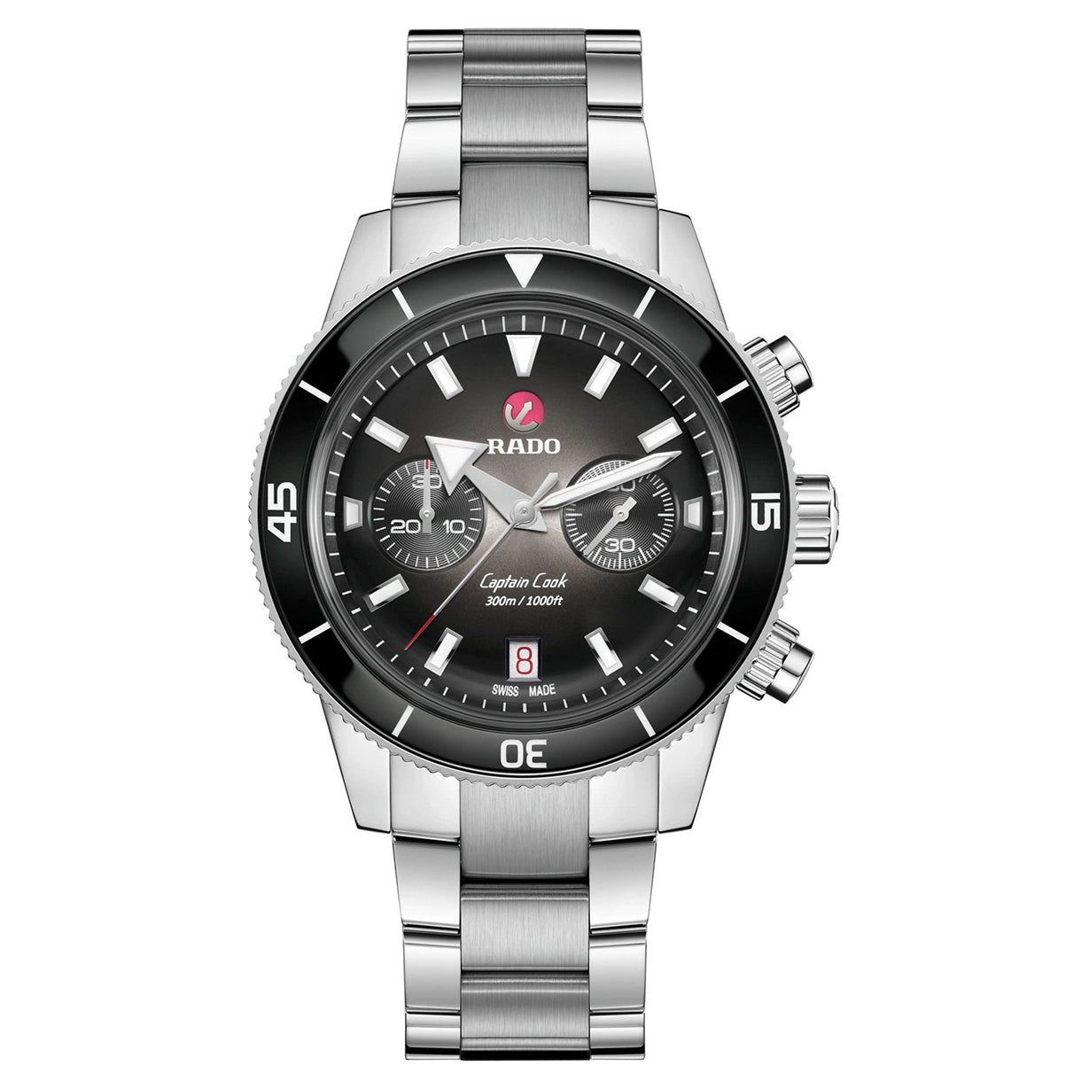Rado Captain Cook Black Dial Men 43mm
