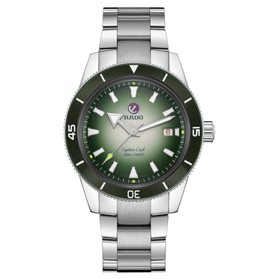 Rado Captain Cook Green & White Dial Men 42mm