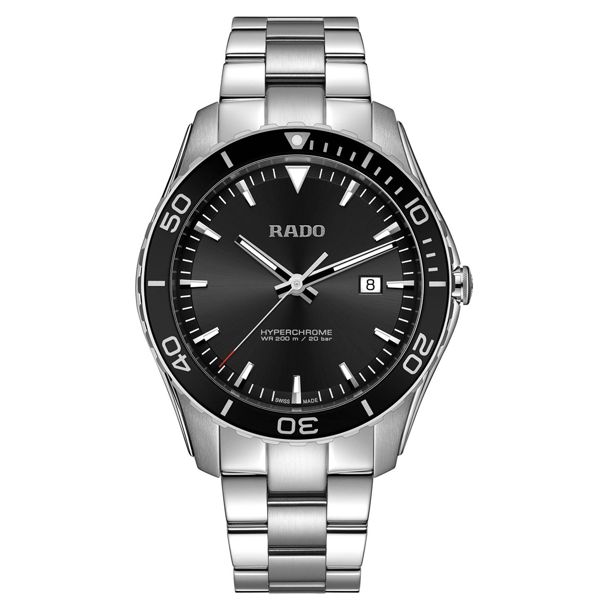Rado Hyperchrome Black Dial Men 44mm