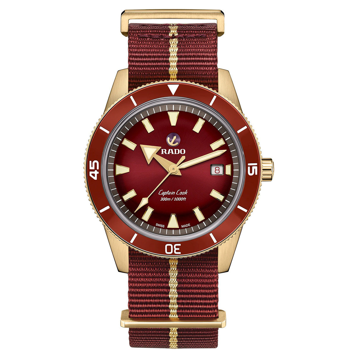Rado Captain Cook Red Dial Men 42mm