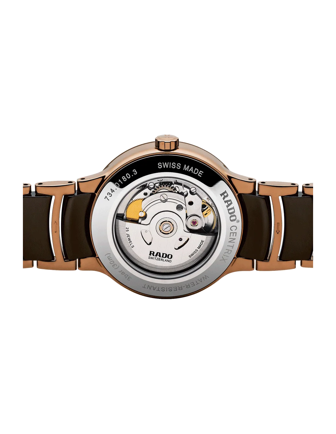 Rado Centrix Brown Dial Unisex 38mm