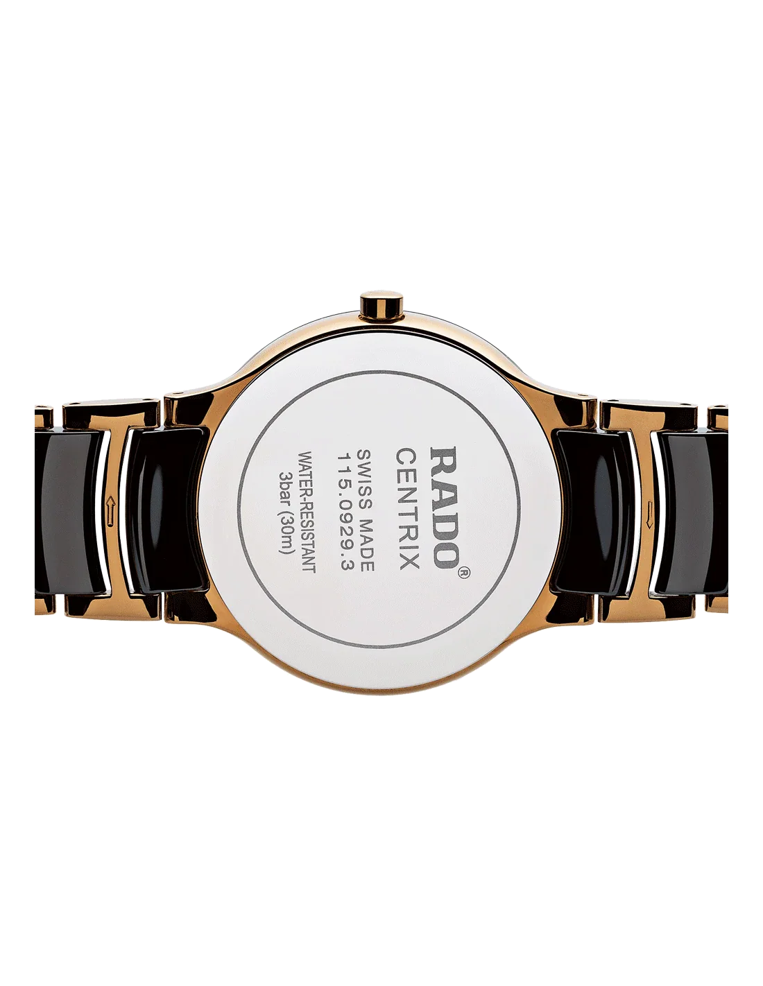 Rado Centrix Black Dial Unisex 38mm