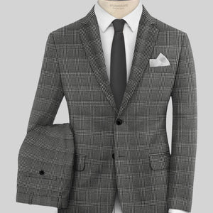 Reda Azelo Gray Checks Wool Suit