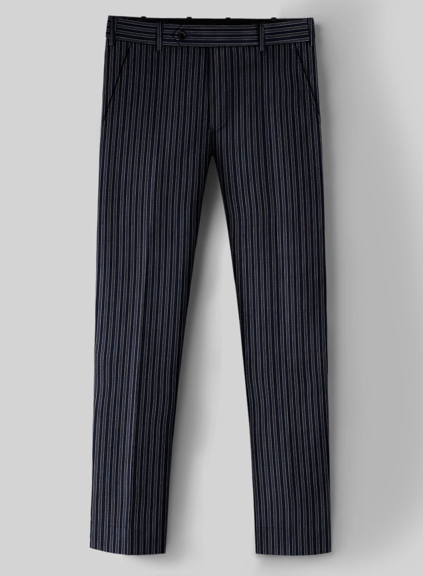 Reda Bravon Dark Blue Stripe Wool Suit