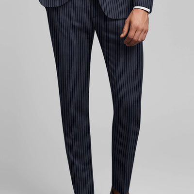 Reda Bravon Dark Blue Stripe Wool Suit