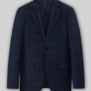 Reda Elian Blue Checks Wool Suit