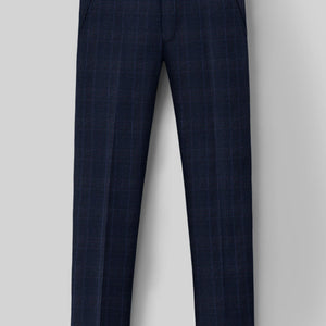 Reda Elian Blue Checks Wool Suit