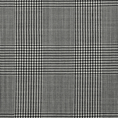 Reda Fivaro Black Checks Wool Pants