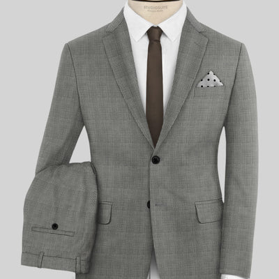 Reda Fivaro Black Checks Wool Suit