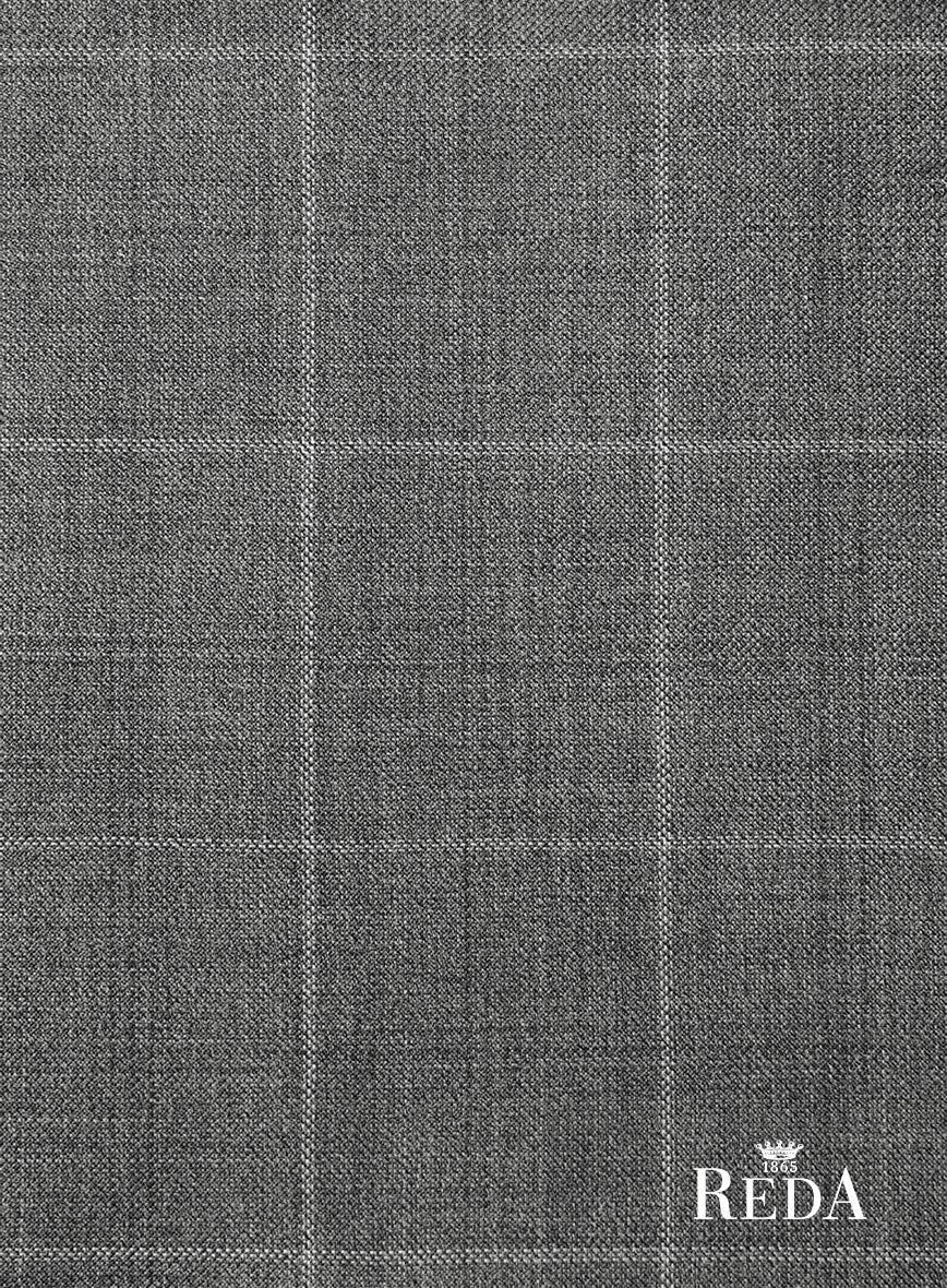 Reda Lindale Gray Checks Wool Pants