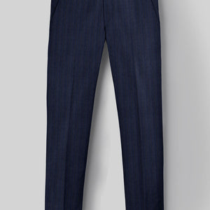 Reda Liora Blue Stripe Wool Pants