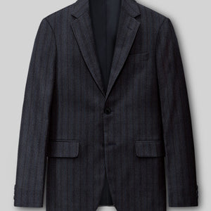 Reda Liora Charcoal Stripe Wool Jacket