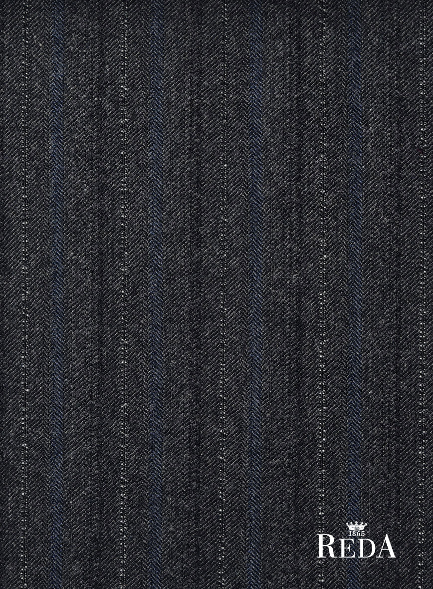 Reda Liora Charcoal Stripe Wool Jacket