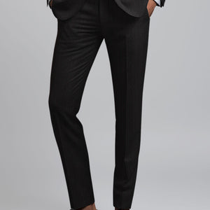 Reda Luman Black Stripe Wool Pants