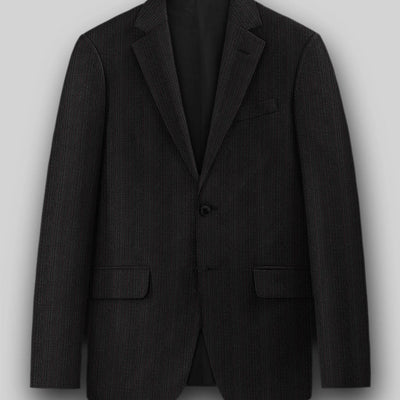 Reda Luman Black Stripe Wool Suit