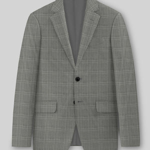 Reda Mavlox Gray Checks Wool Jacket