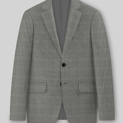Reda Mavlox Gray Checks Wool Jacket