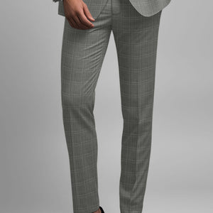 Reda Mavlox Gray Checks Wool Suit