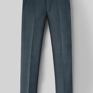 Reda Tibaro Blue Stripe Wool Pants