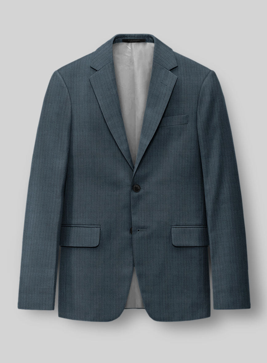 Reda Tibaro Blue Stripe Wool Suit